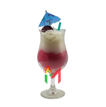 Strawberry Daiquiri Cocktail Candle