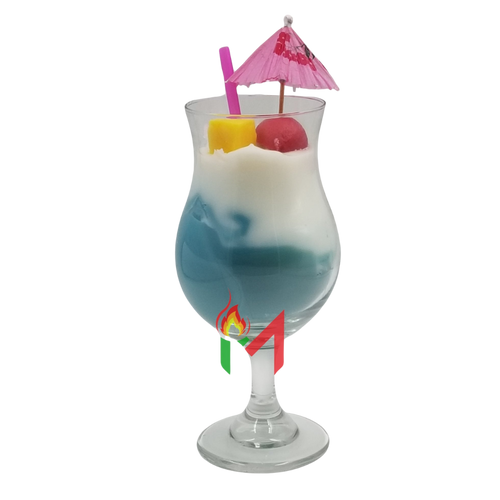 Blue Hawaiian Cocktail Candle